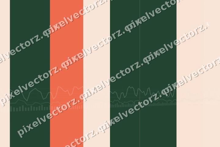 Soft pastel chart background in dark green and red