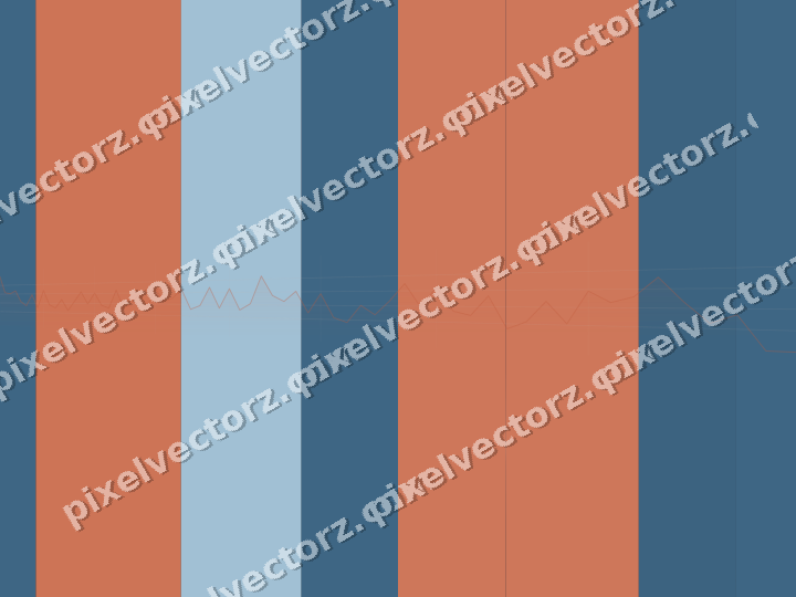 Glowing neon chart background in orange and cyan