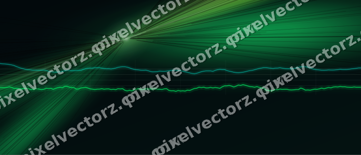 Leuchtender Neon Diagramm Hintergrund in Grün und Limette