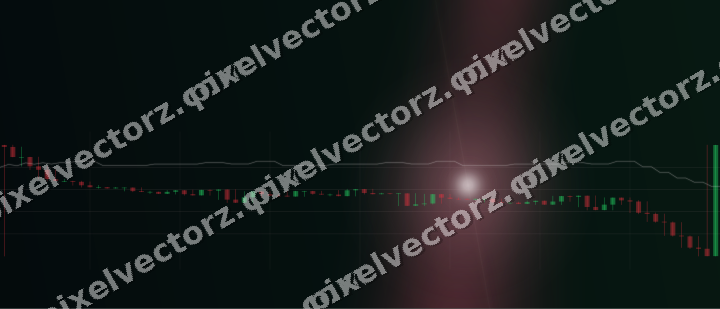 Glowing neon chart background in pink and amber