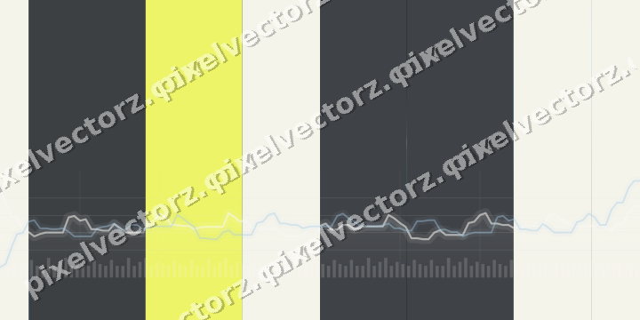 Glowing neon chart background in blue and yellow