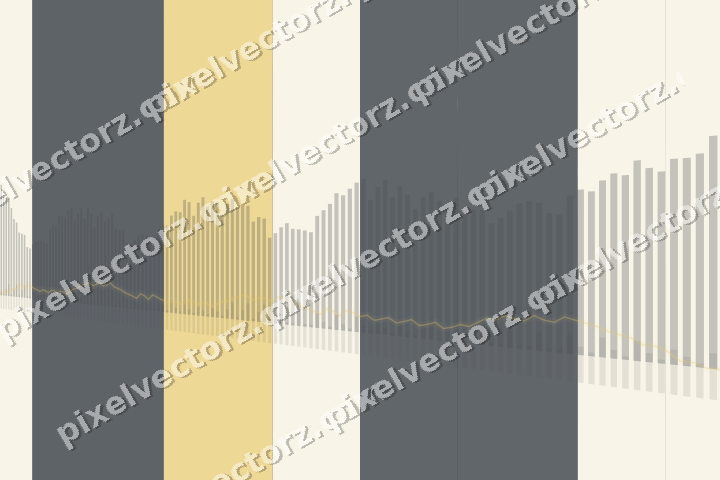 Glowing neon chart background in amber and grey