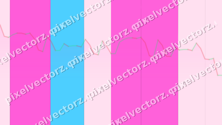 Glowing neon chart background in magenta and purple