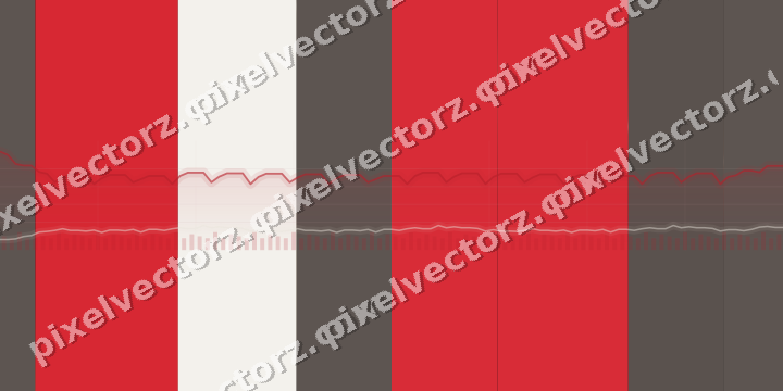 Glowing neon chart background in red and amber