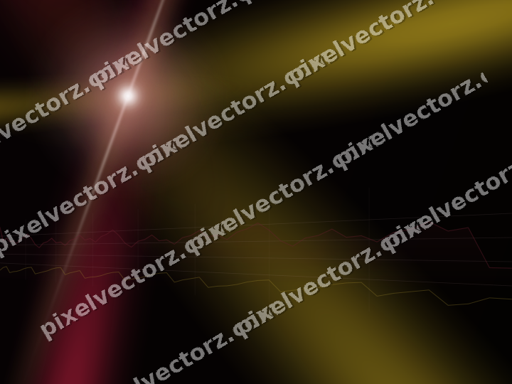Glowing neon chart background in pink and red