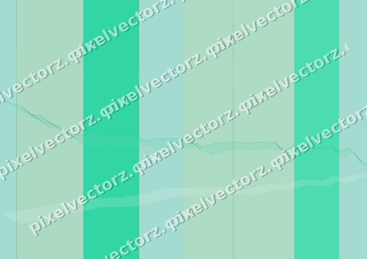 Glowing neon chart background in green and teal