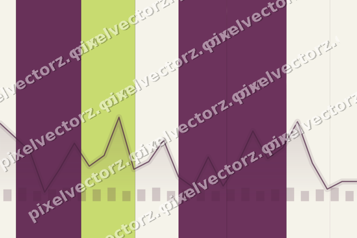 Glowing neon chart background in magenta and lime