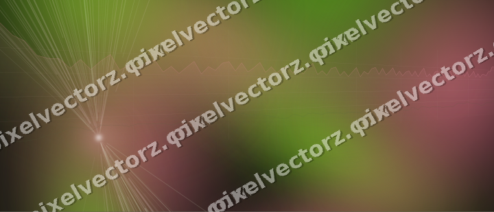 Glowing neon chart background in pink and lime