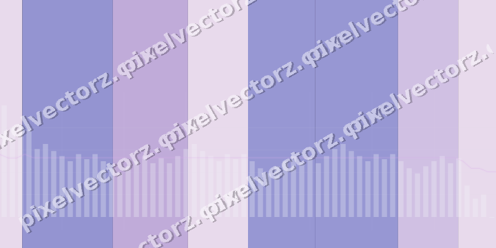 Glowing neon chart background in purple and blue