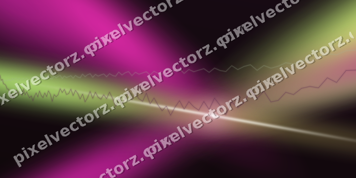 Glowing neon chart background in magenta and lime