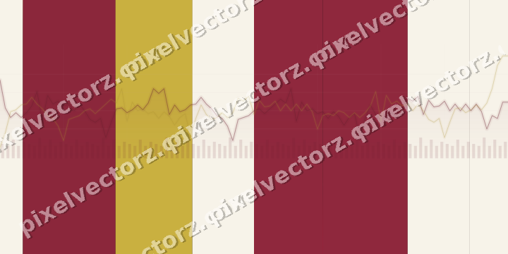 Glowing neon chart background in pink and red