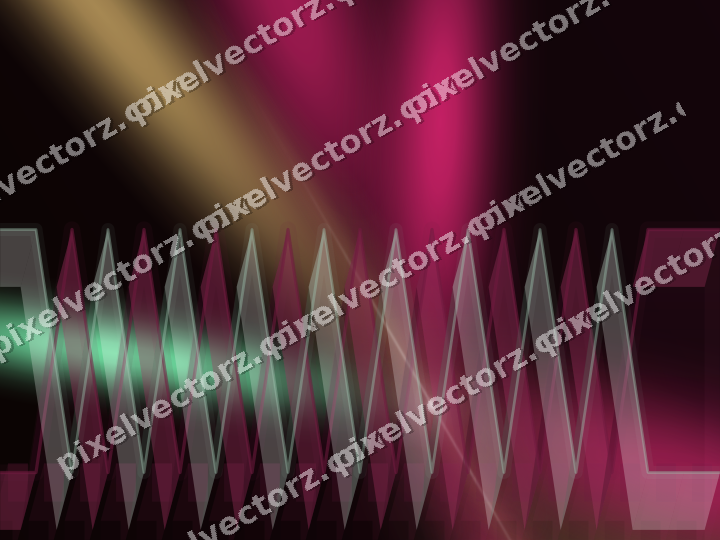 Glowing neon chart background in pink and green