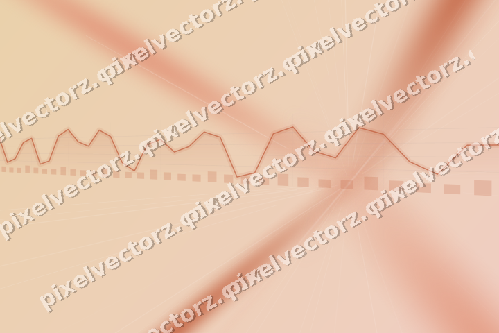 Soft pastel chart background in orange and cyan
