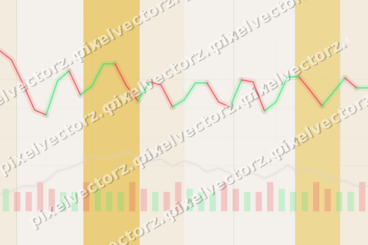 Glowing neon chart background in amber and pale orange
