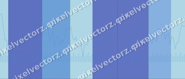 Glowing neon chart background in blue and cyan