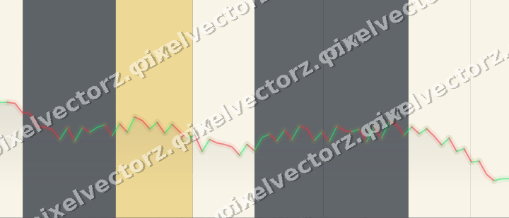 Glowing neon chart background in amber and grey