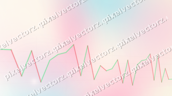Soft pastel chart background in pink and cyan