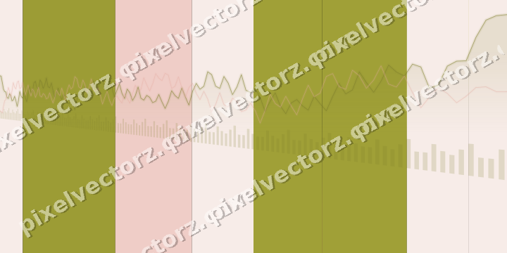 Glowing neon chart background in yellow and red