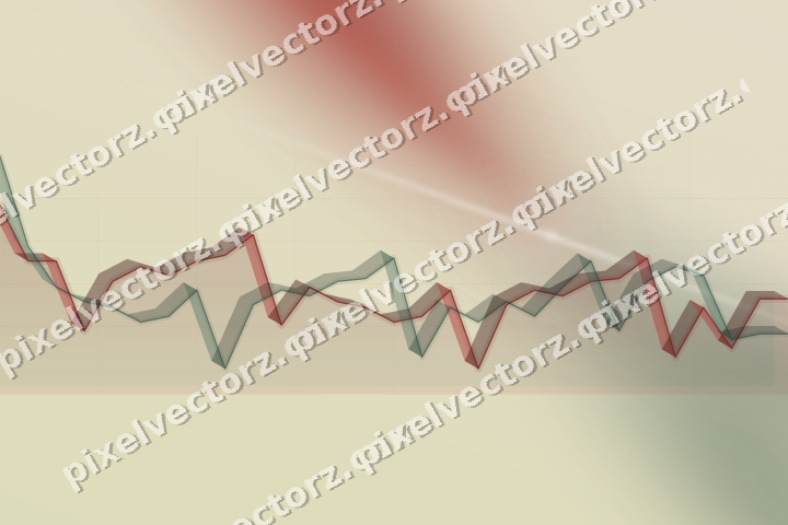 Soft pastel chart background in dark red and dark green