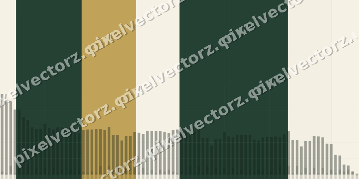 Glowing neon chart background in green and amber