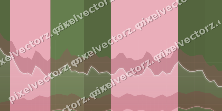 Glowing neon chart background in pink and dark lime