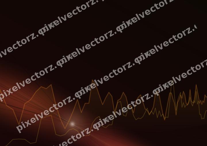 Leuchtender Neon Diagramm Hintergrund in Orange und Bernstein