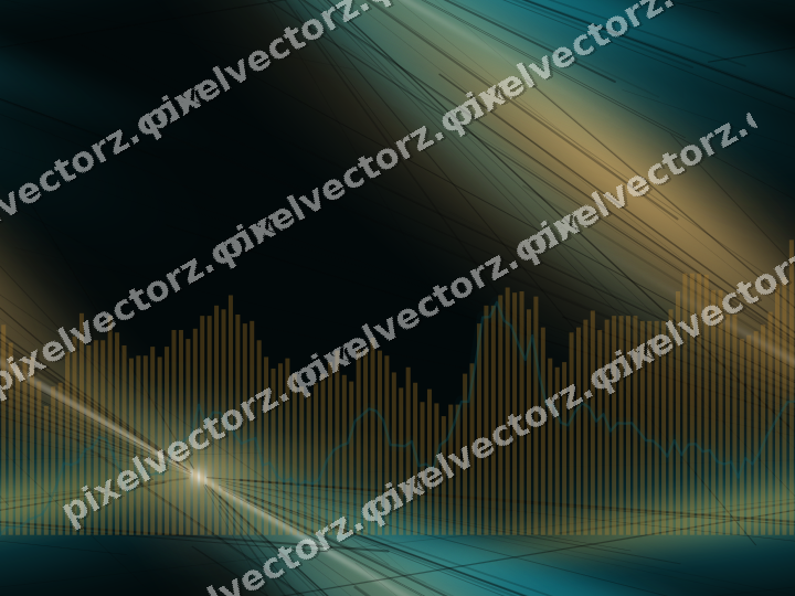 Nahtloser Neon Diagramm Hintergrund in Bernstein und Petrol