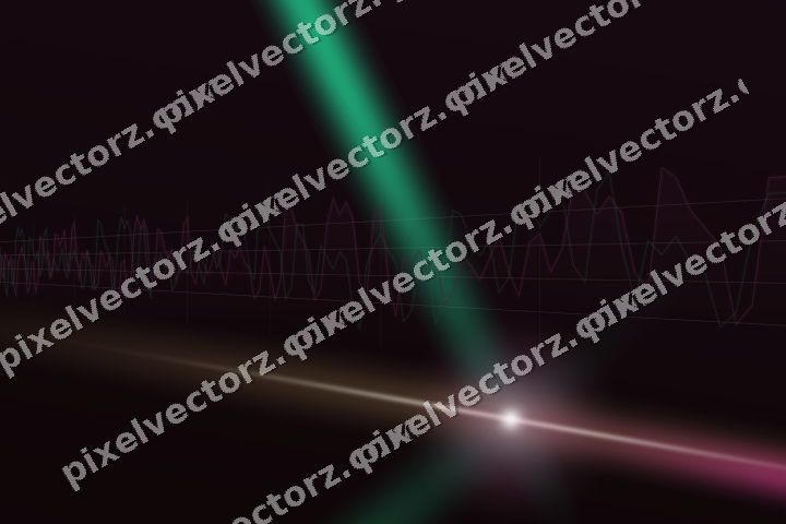 Glowing neon chart background in magenta and pink
