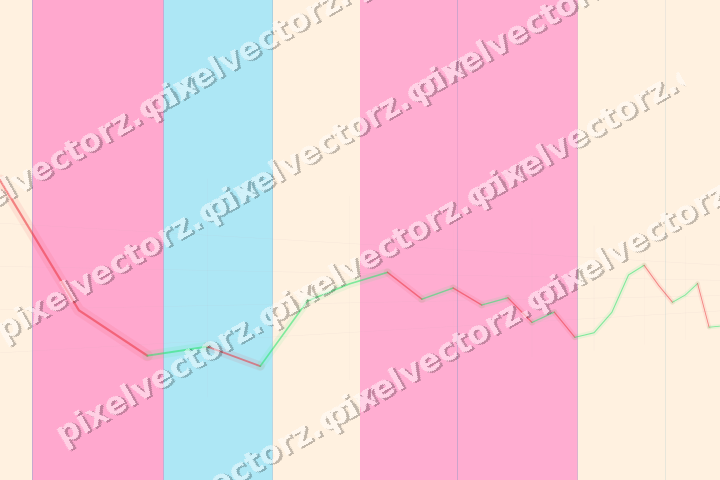 Glowing neon chart background in pink and cyan