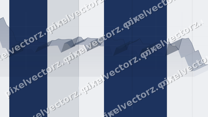 Glowing neon chart background in blue