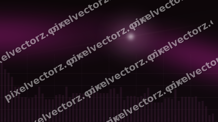 Glowing neon chart background in magenta and amber