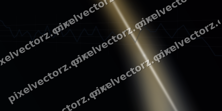 Glowing neon chart background in blue and amber