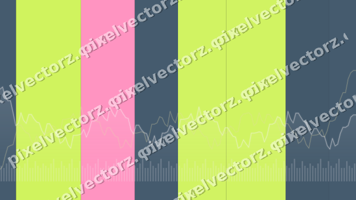 Glowing neon chart background in lime and amber
