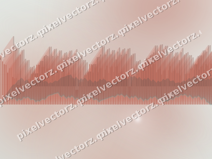 Soft pastel chart background in red and orange