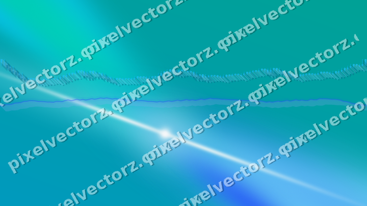 Glowing neon chart background in cyan and teal