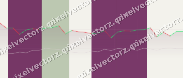 Glowing neon chart background in magenta and lime