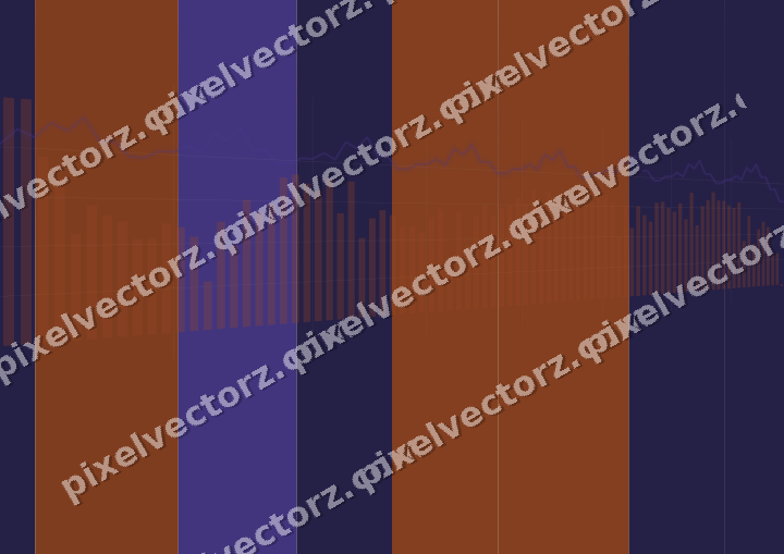 Soft pastel chart background in orange and blue