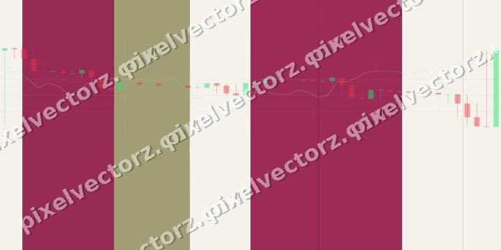 Glowing neon chart background in pink and yellow