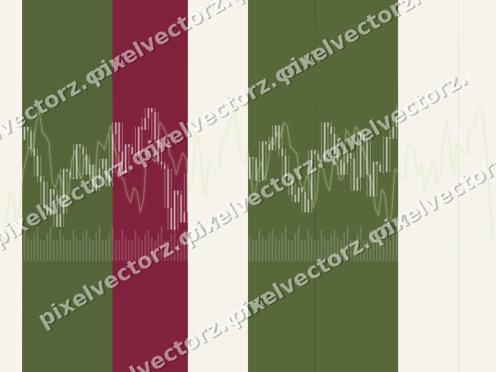 Glowing neon chart background in lime and pink