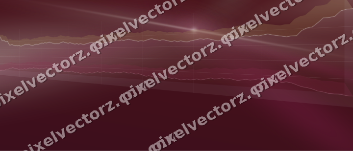 Glowing neon chart background in dark pink and green