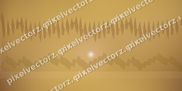 Glowing neon chart background in orange and amber