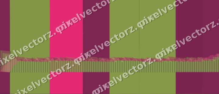Glowing neon chart background in lime and pink