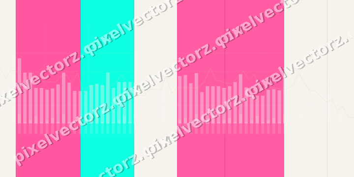 Glowing neon chart background in pink and orange