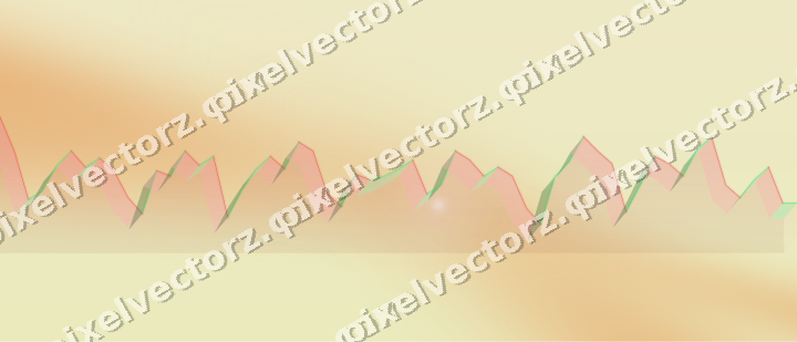 Soft pastel chart background in red and orange