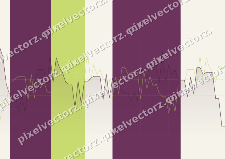 Glowing neon chart background in magenta and lime