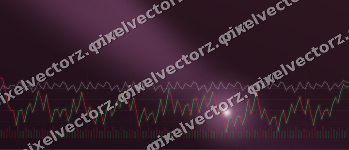Glowing neon chart background in dark magenta and amber