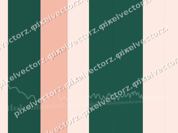 Glowing neon chart background in green and orange