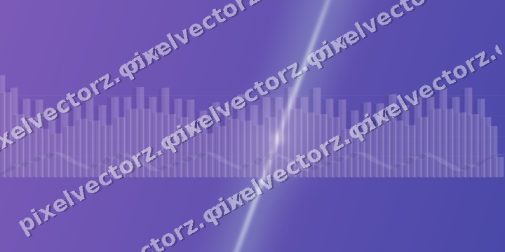 Glowing neon chart background in purple and blue