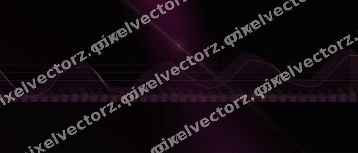 Glowing neon chart background in magenta and lime