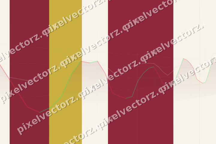 Glowing neon chart background in pink and red